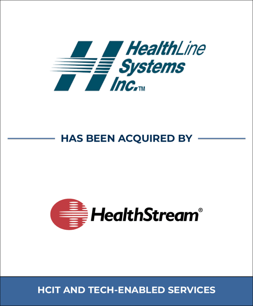 HealthStream, Healthcare Investment Banking Tombstone — Bailey & Company
