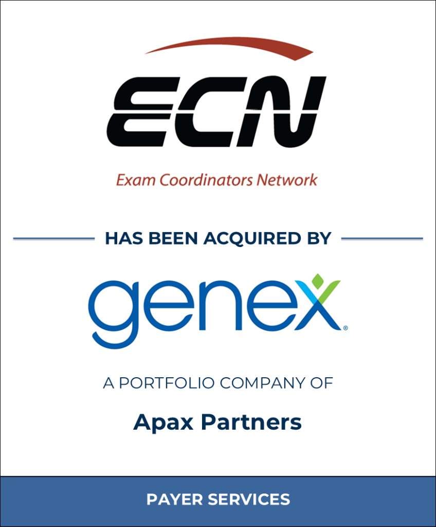 Exam Coordinators Network, Healthcare Investment Banking Tombstone — Bailey & Company