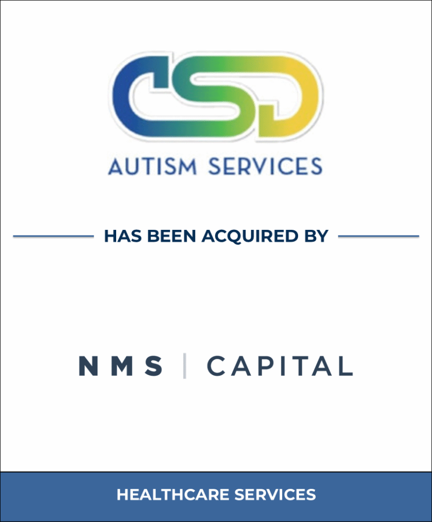 Center for Social Dynamics, Healthcare Investment Banking Tombstone — Bailey & Company