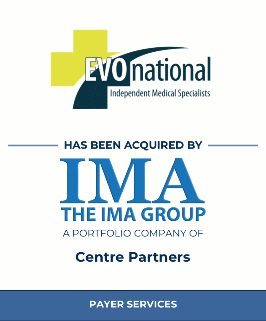 EVOnational, Inc, Healthcare Investment Banking Tombstone — Bailey & Company