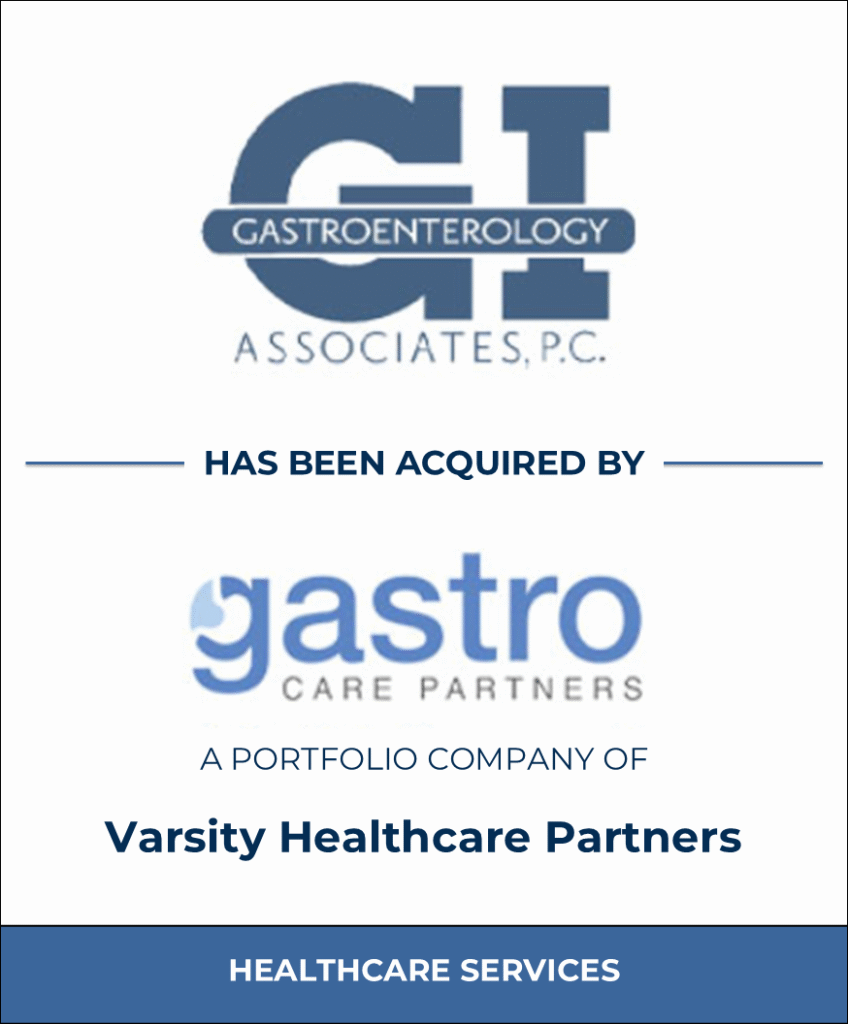 Gastroenterology Associates, Healthcare Investment Banking Tombstone — Bailey & Company