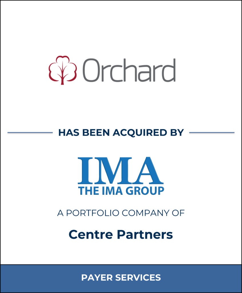Orchard Medical Consulting has been acquired by IMA