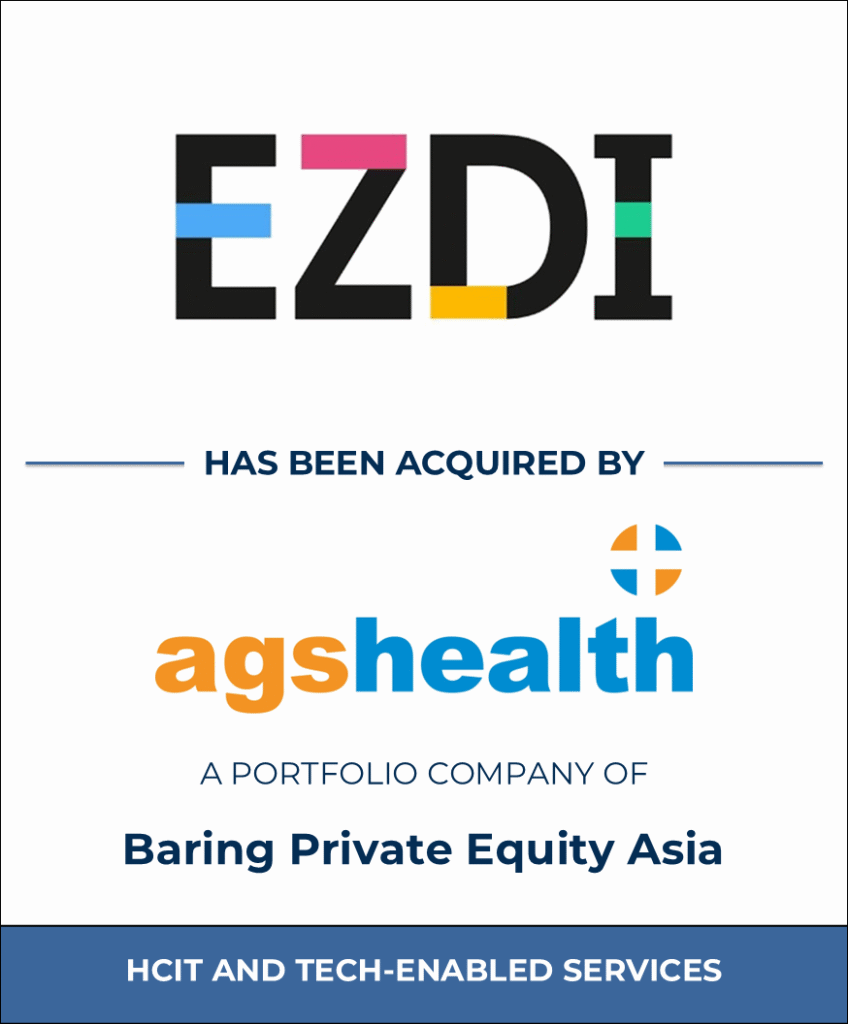 ezDI, Inc., Healthcare Investment Banking Tombstone — Bailey & Company