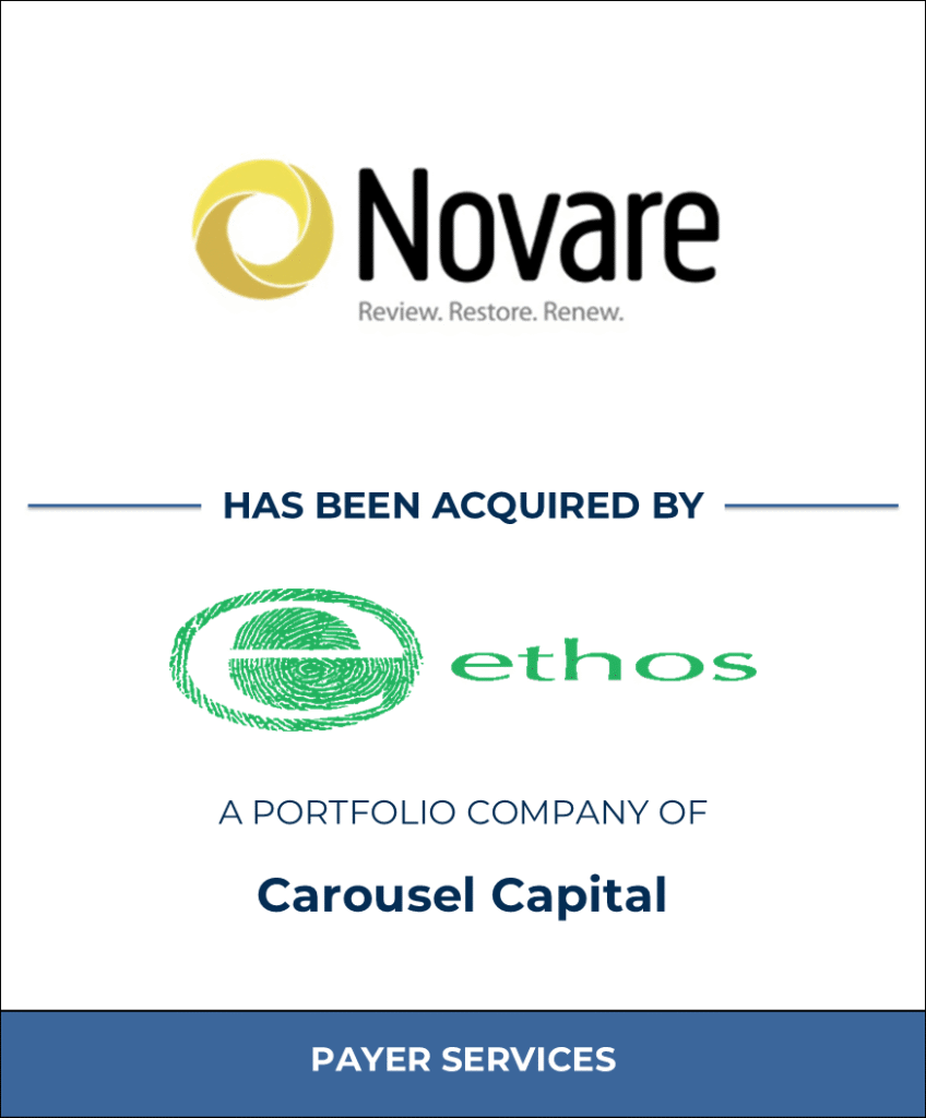 Novare, Healthcare Investment Banking Tombstone — Bailey & Company