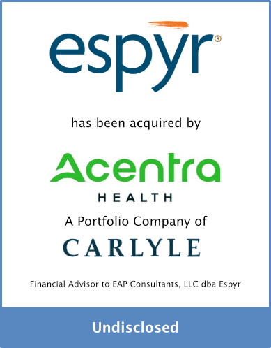 Bailey & Company Serves as Exclusive Financial Adviser to Espyr