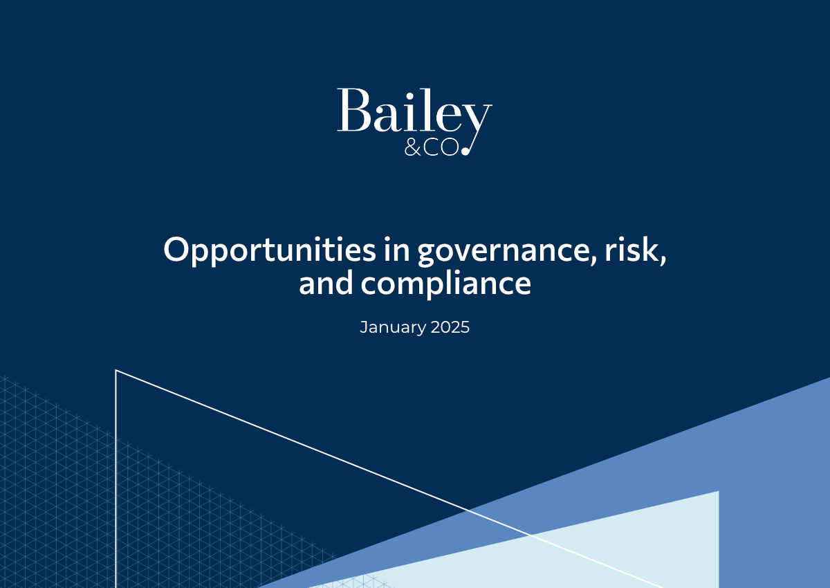 Bailey & Co. – Opportunities in governance, risk, and compliance