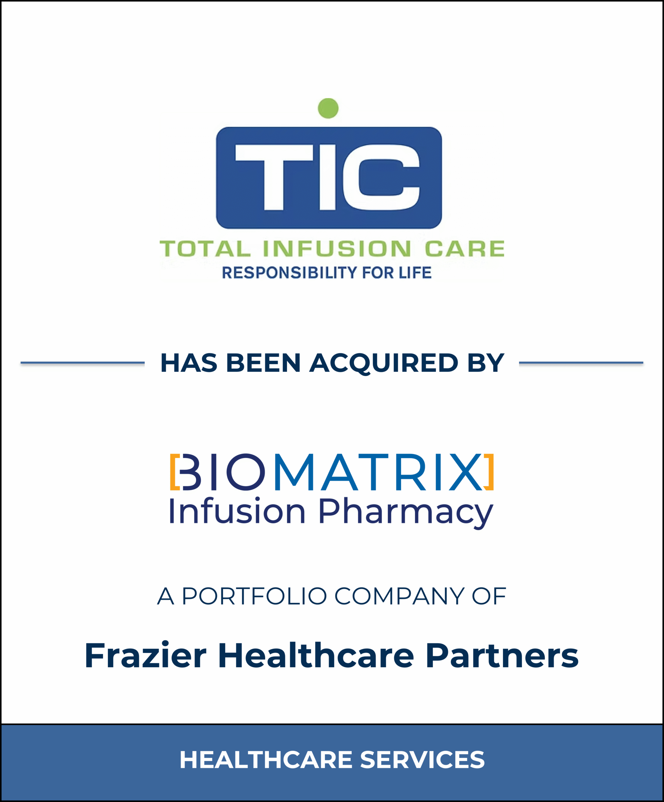 Total Infusion Care has been acquired by BioMatrix Infusion Pharmacy
