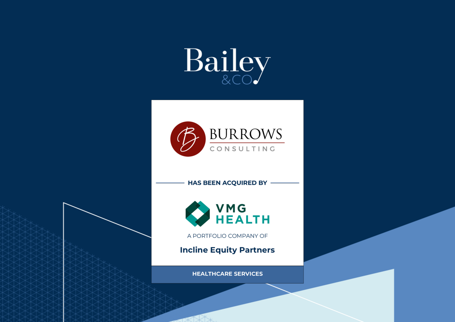 Burrows Consulting | VMG Health News Header