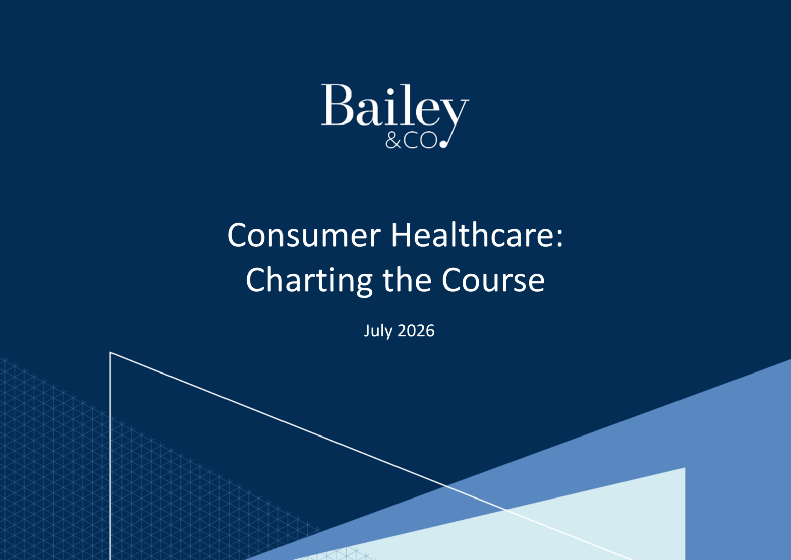 Consumer Healthcare | Charting the Course | Banner
