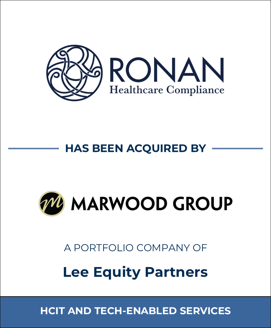 Ronan Healthcare Consulting | Marwood Group Tombstone